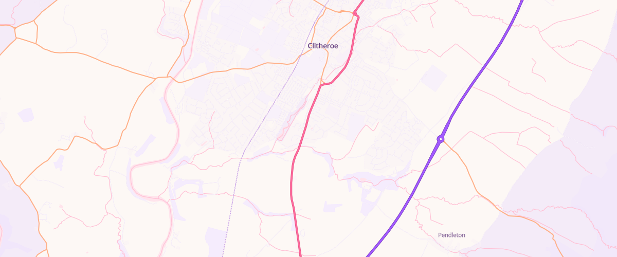 Map showing the location of Primrose Garage