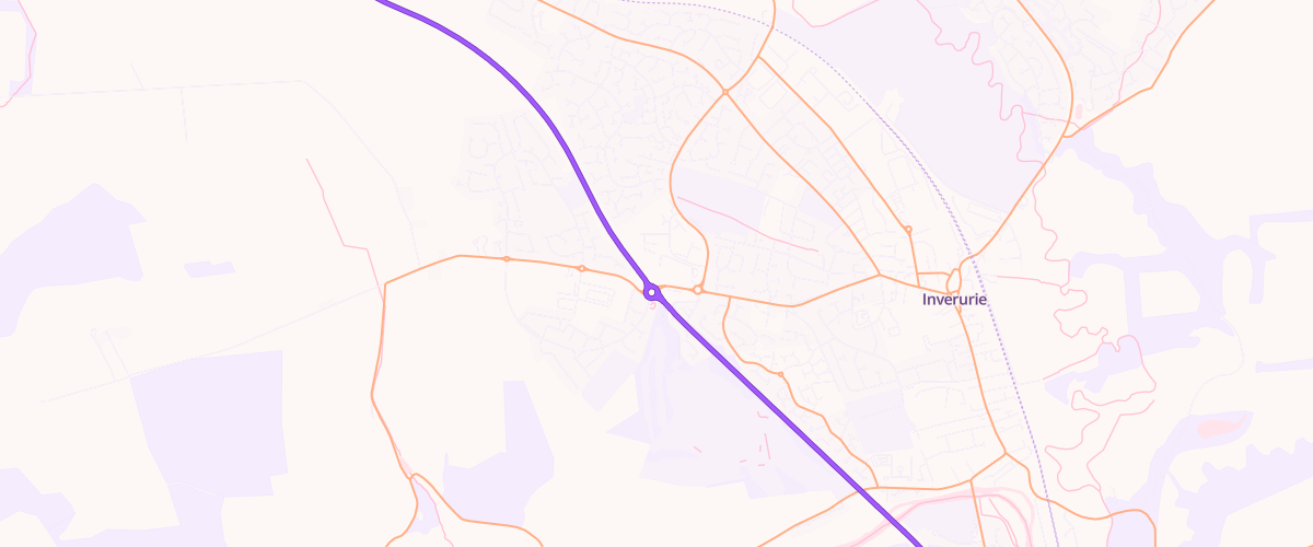 Map showing the location of Mfg Morrisons Inverurie