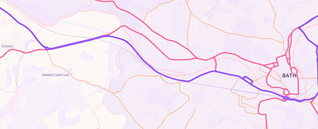 Map showing Allcars, Bath