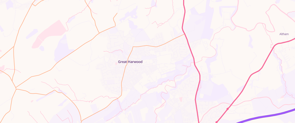 Map showing the location of Mfg Morrisons Great Harwood