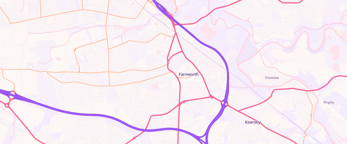 Map showing the location of Mfg Darley