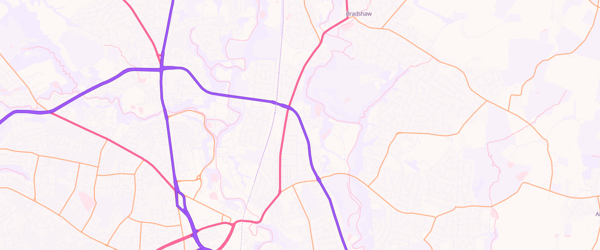 Map showing the location of Firwood Service Station