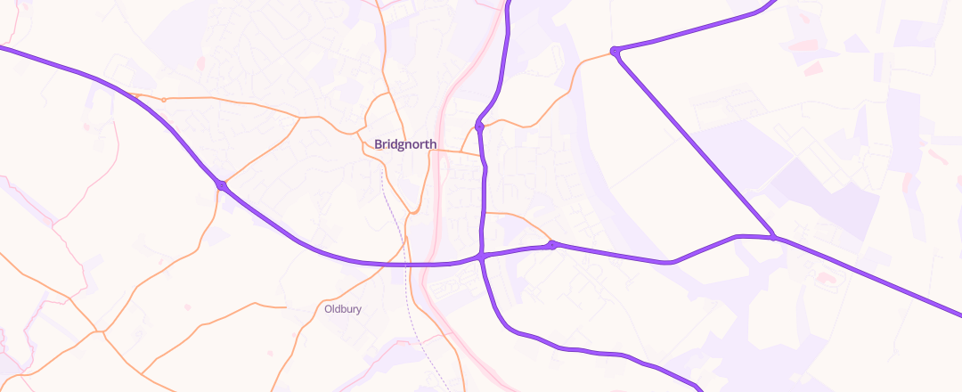 Map showing N/A, Shropshire