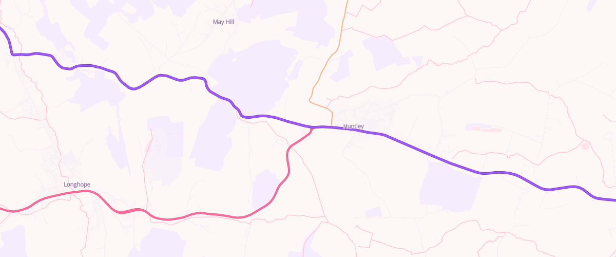 Map showing the location of Ross Road Garage