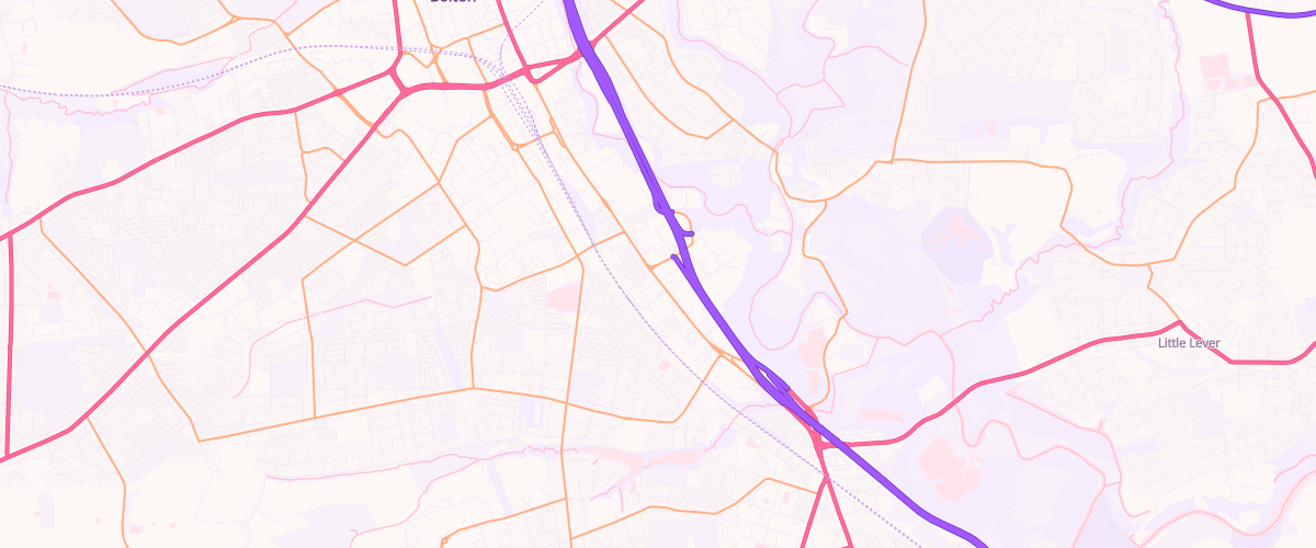 Map showing the location of Mfg Manchester Road