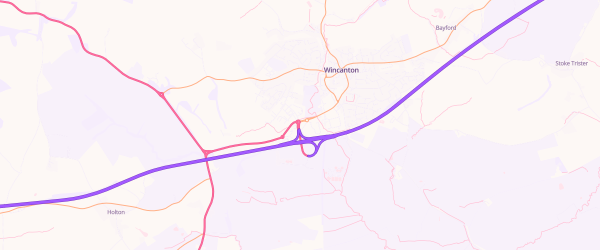 Map showing the location of Mfg Morrisons Wincanton