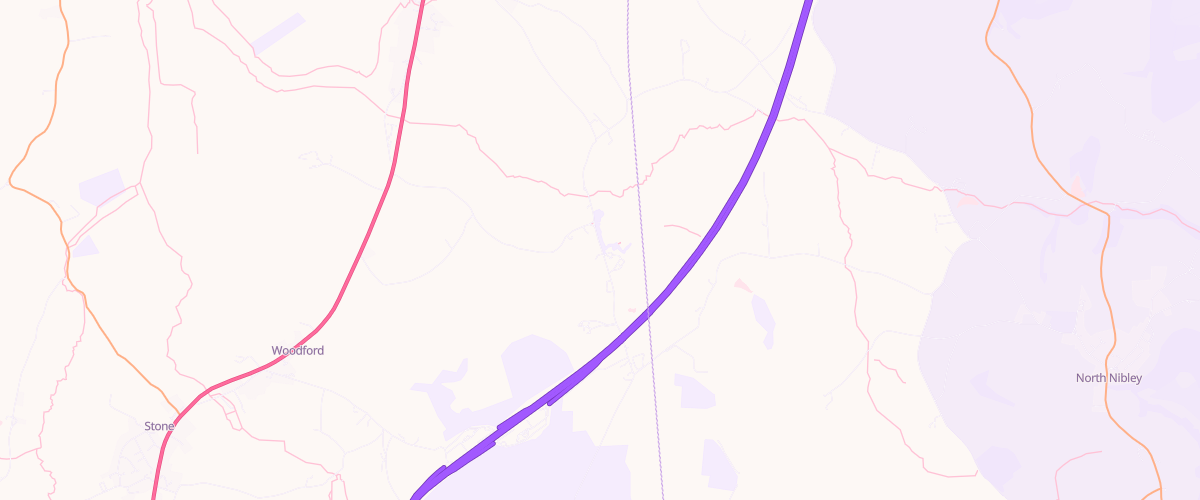 Map showing the location of Michaelwood North Sfc Mwsa