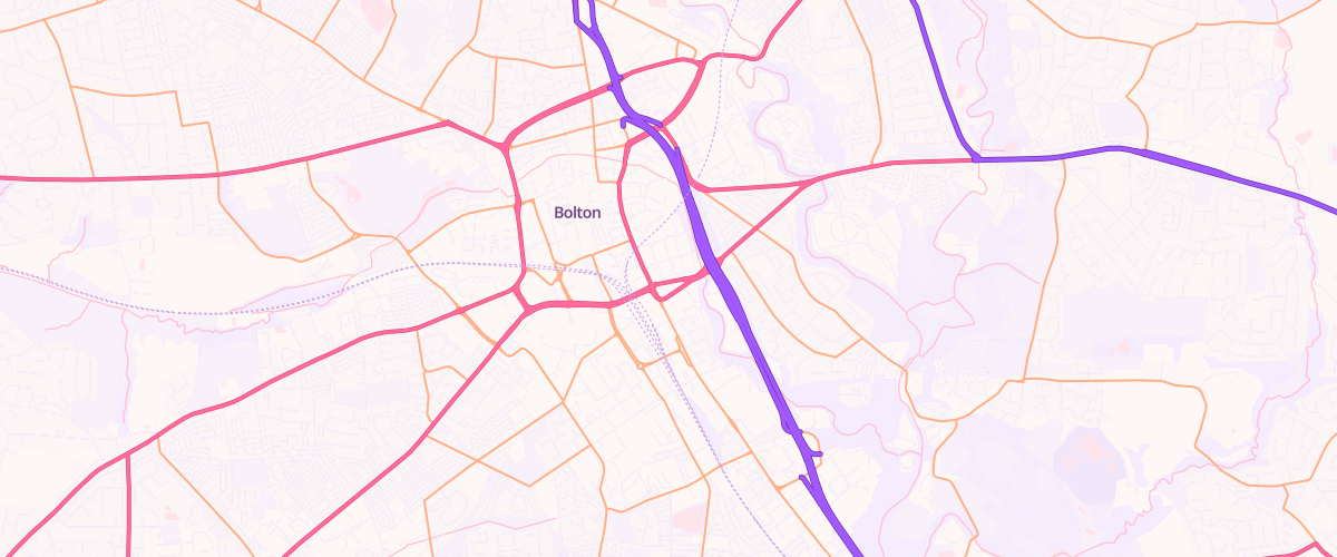 Map showing the location of Mfg Bridgeman