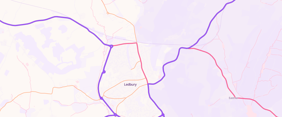 Map showing the location of Tgc Ledbury