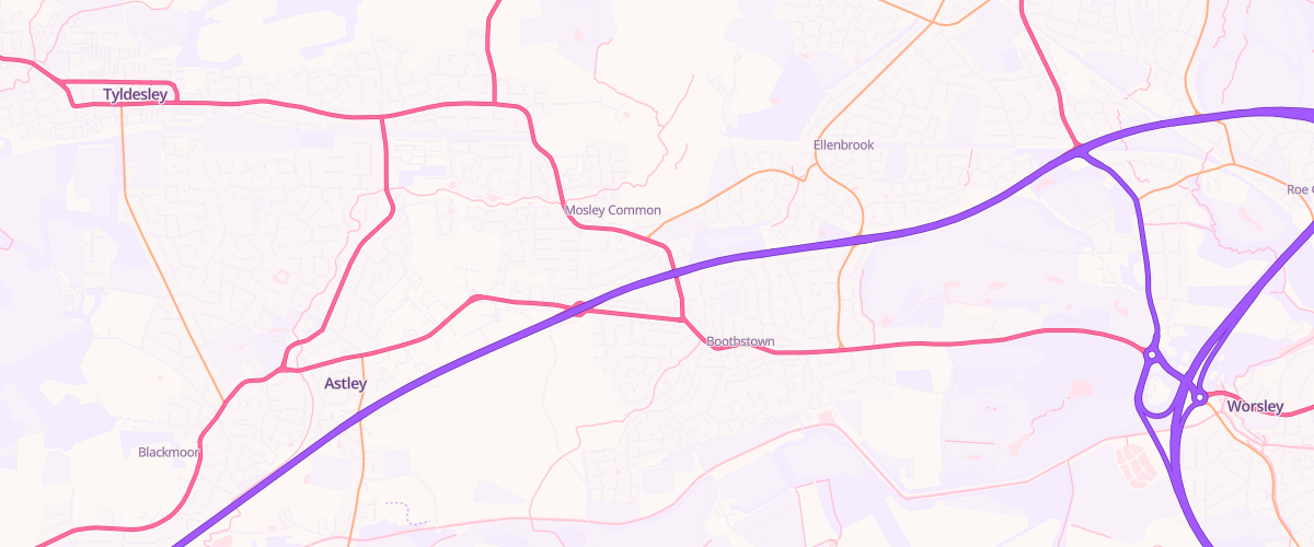 Map showing the location of Mfg Queens