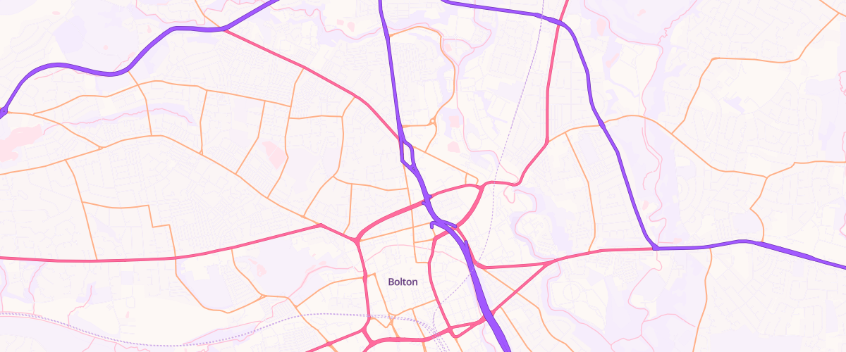 Map showing the location of Shell Bolton