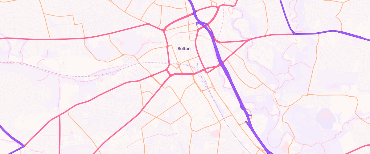 Map showing the location of Sainsburys Bolton