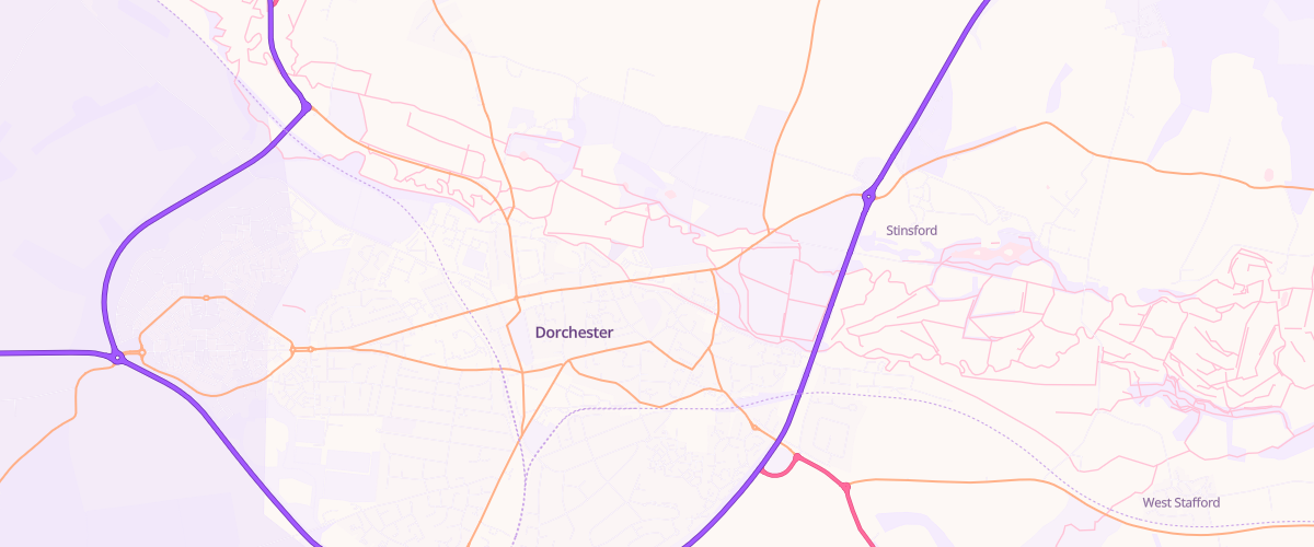 Map showing the location of Shell Dorchester