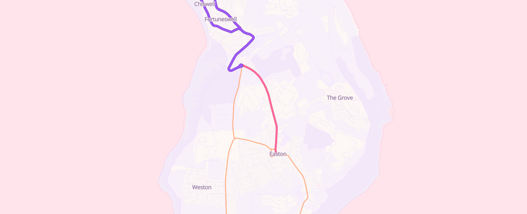 Map showing Island Motor Services Ltd, Portland
