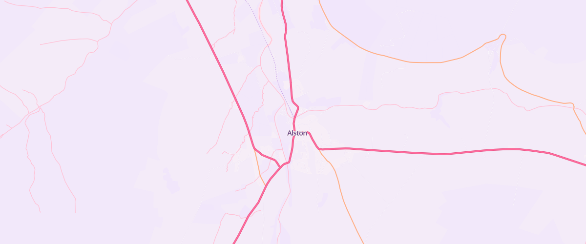 Map showing the location of Moredun Garage