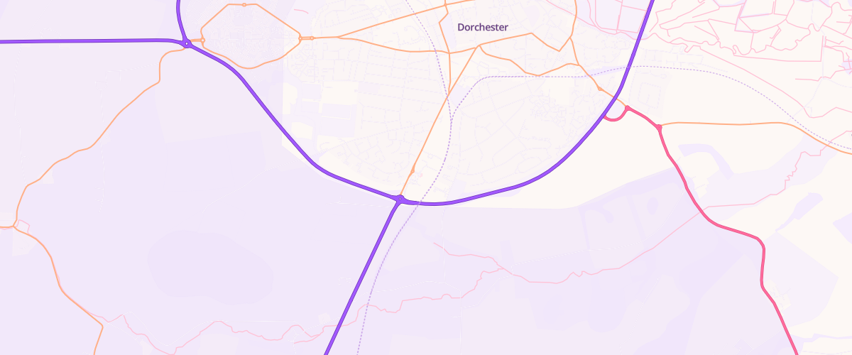 Map showing the location of Dorchester Superstore Petrol Filling