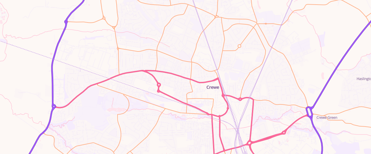 Map showing the location of West Street Service Station