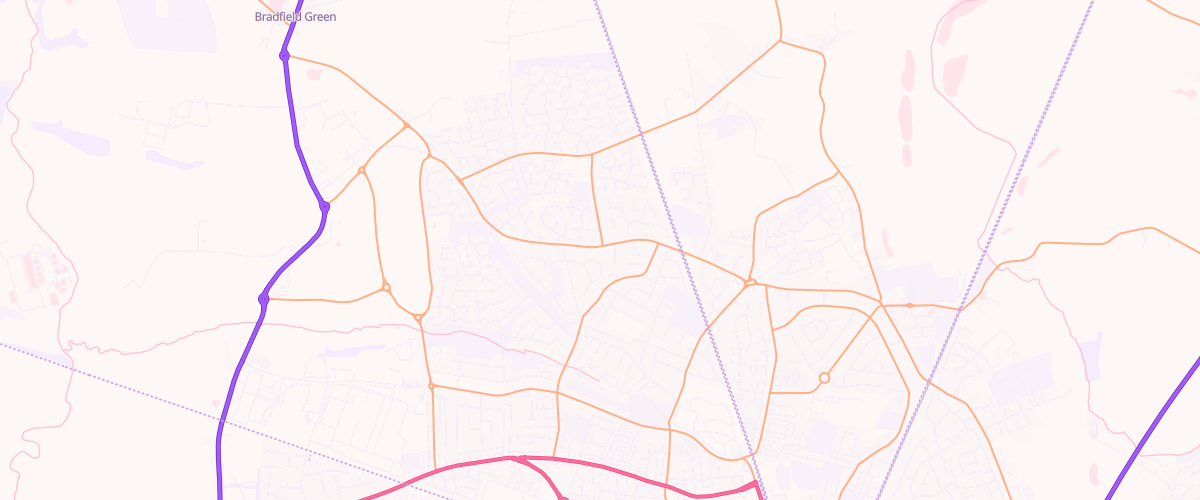 Map showing the location of Asda Crewe Express Petrol