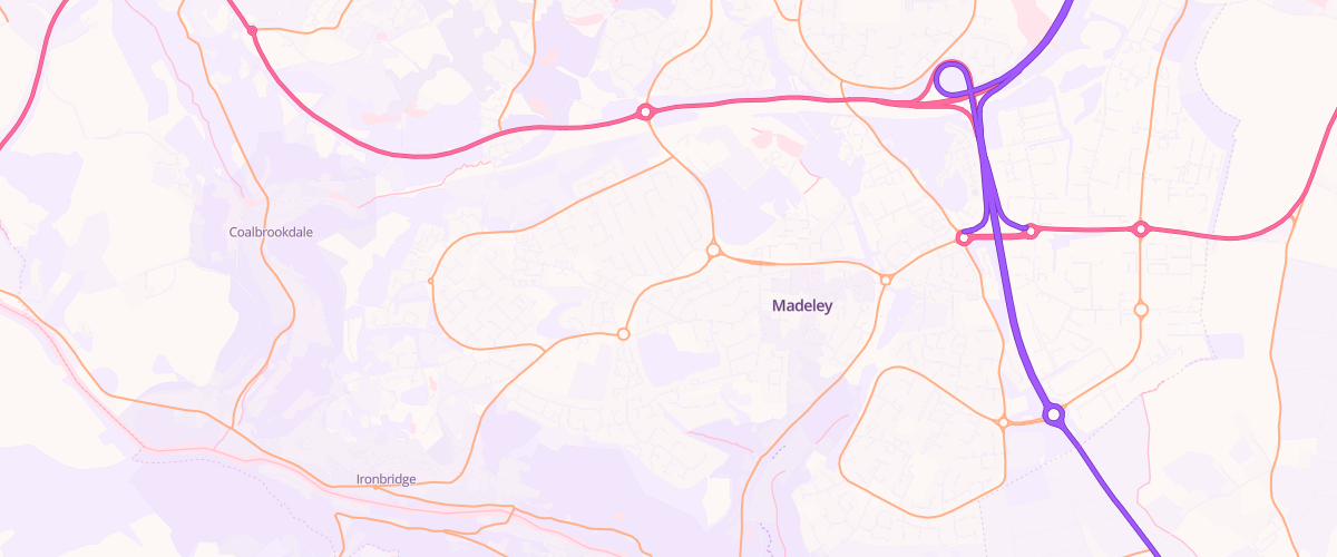 Map showing the location of Mfg Mound Way