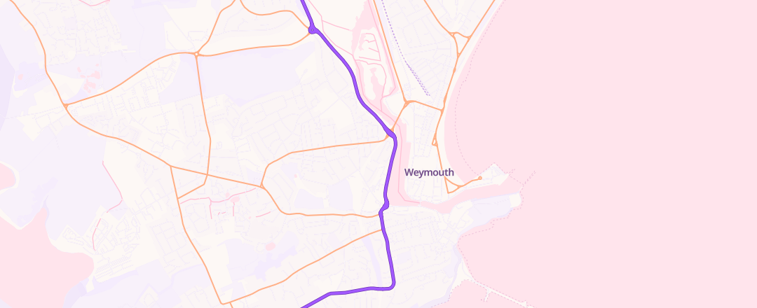 Map showing Bartletts Motor Technicians, Weymouth