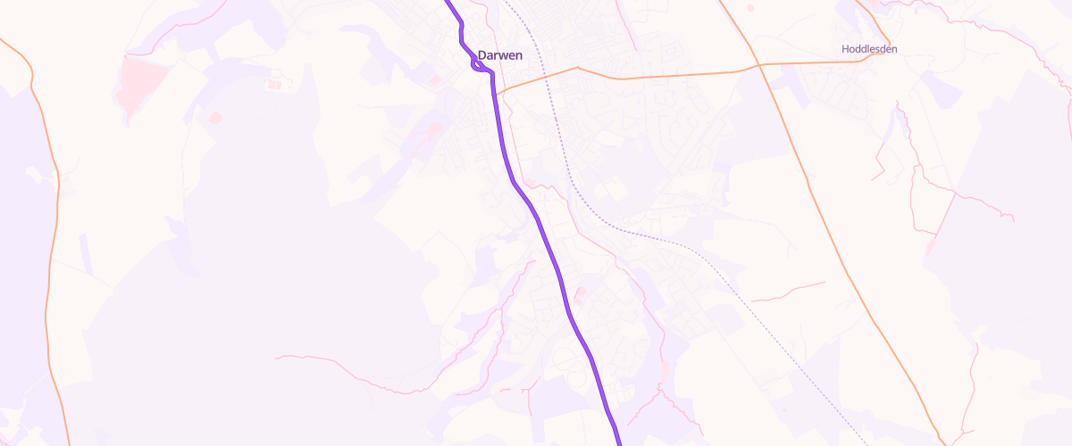 Map showing the location of Bolton Road Service Station