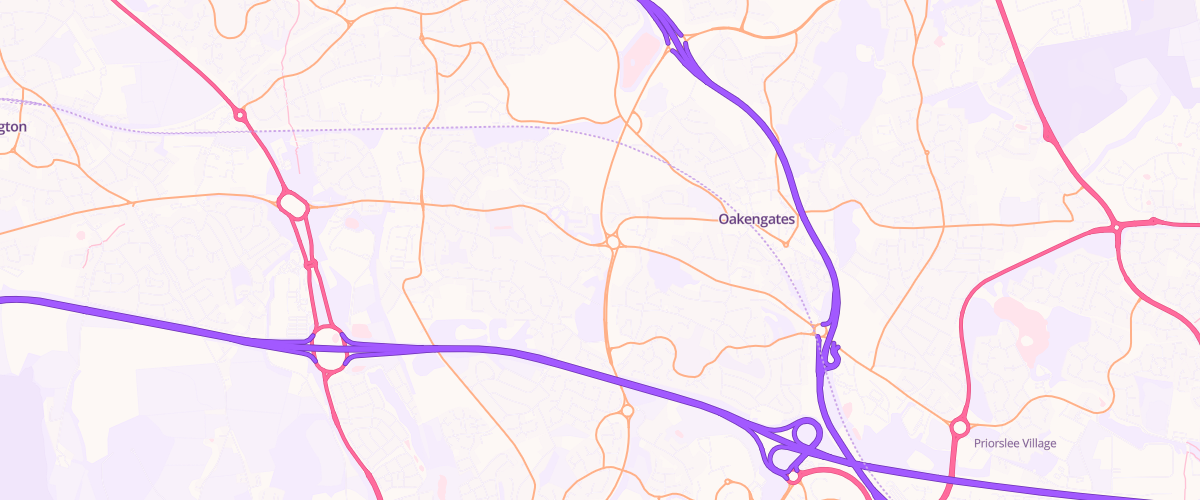 Map showing the location of Mfg Ketley