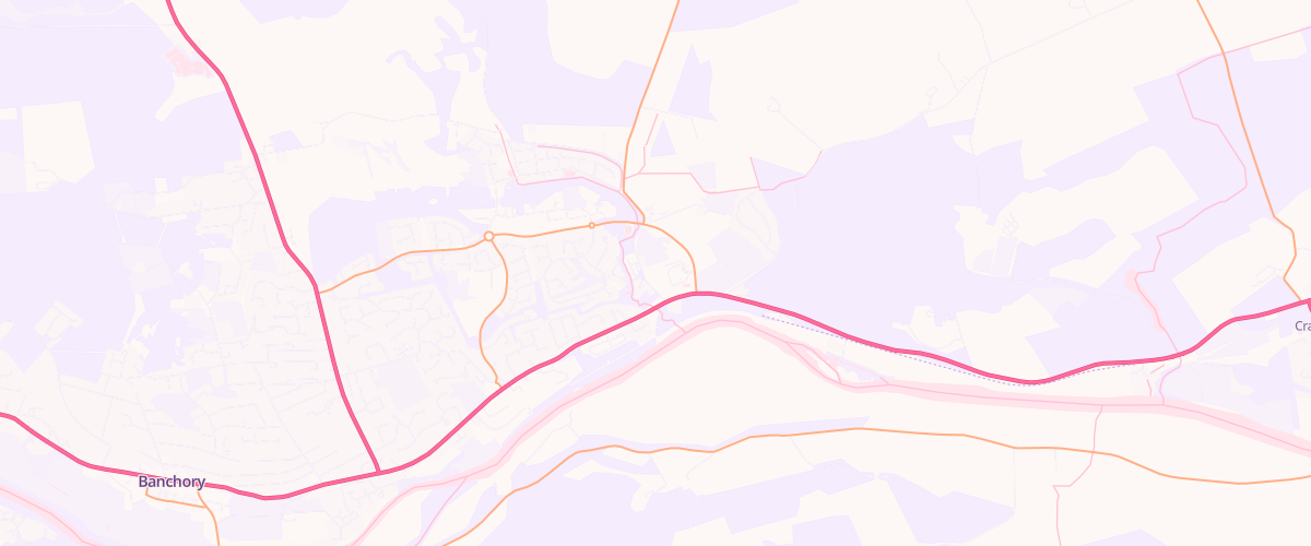 Map showing the location of Banchory Superstore Petrol Filling