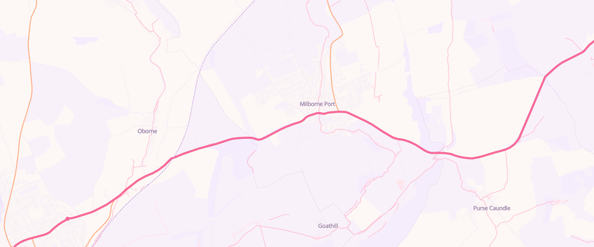 Map showing the location of Central Convenience Milbourne Port