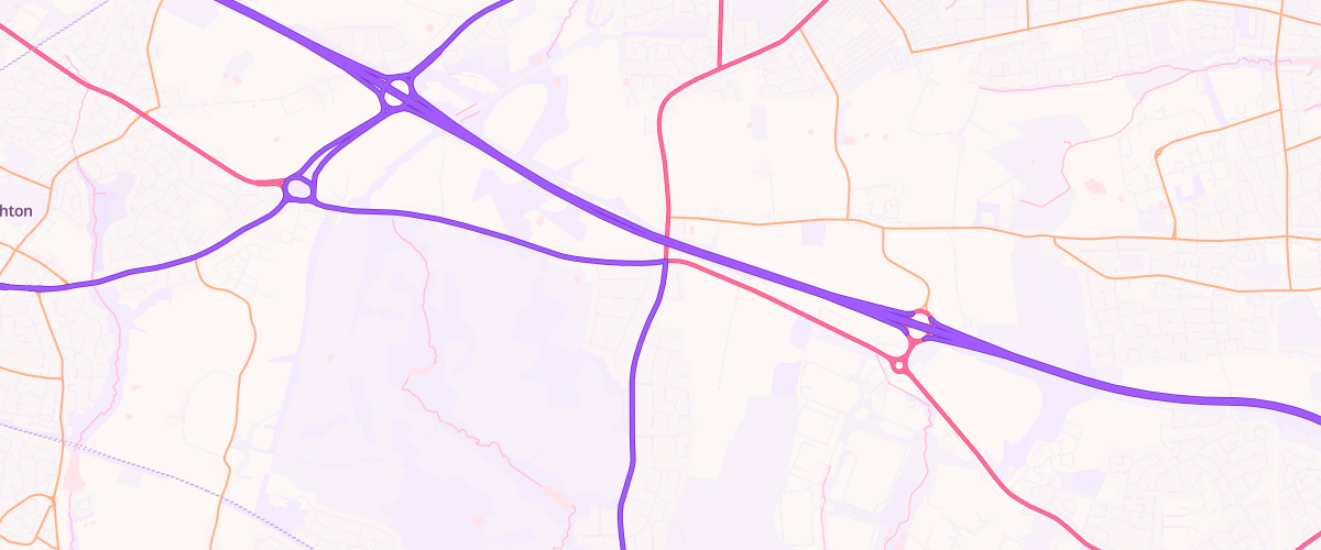 Map showing the location of Mfg Newbrook