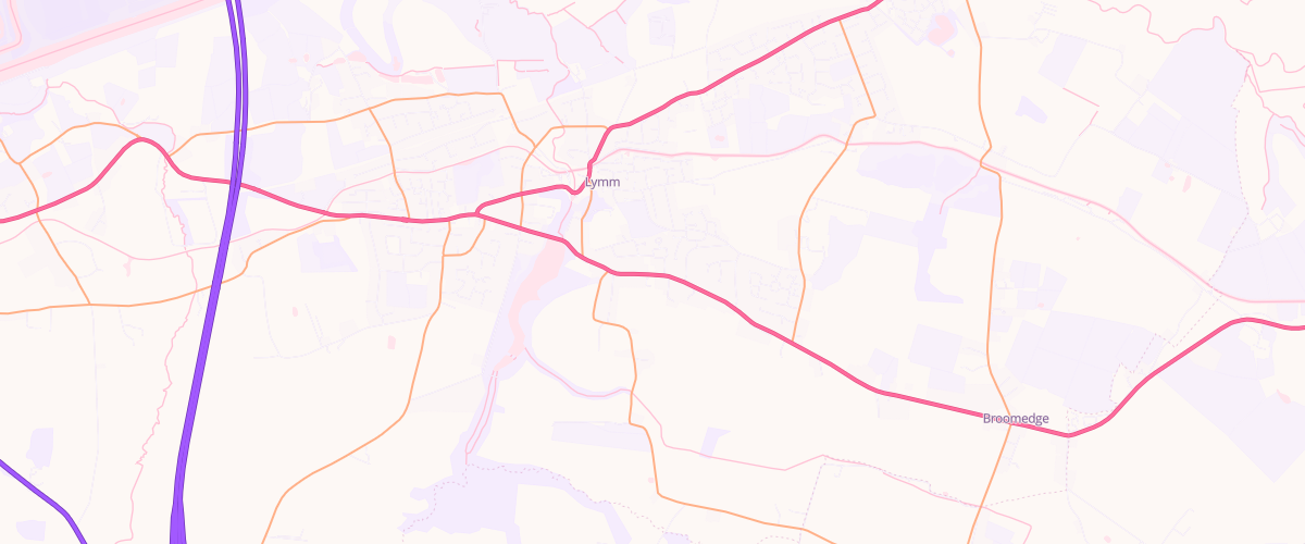 Map showing the location of Mfg Lymm