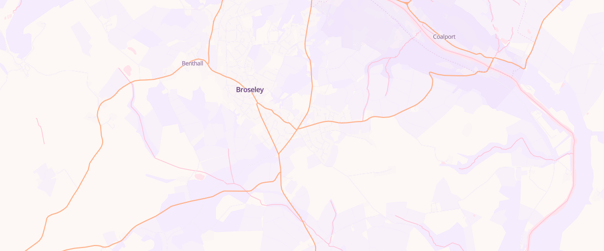 Map showing the location of Asda Broseley Express Petrol