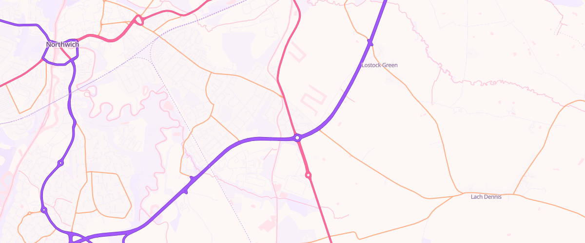 Map showing the location of Gem Rudheath