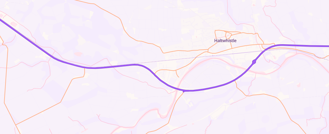Map showing Mark Armstrong Motor Repairs, Northumberland