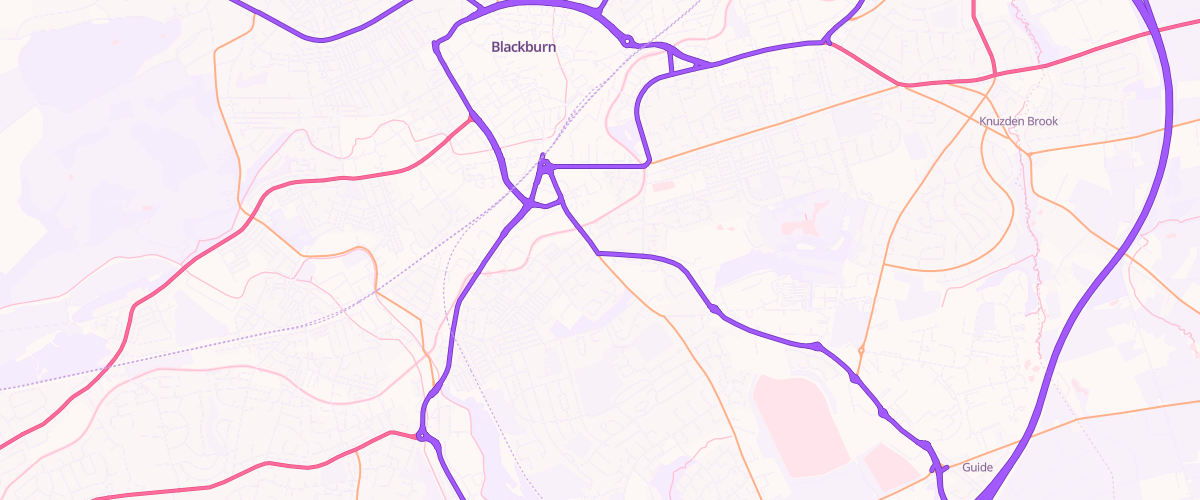 Map showing the location of Grimshaw Park Service Station