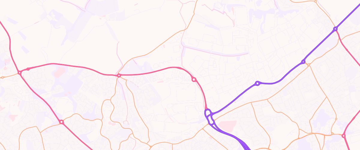 Map showing the location of Asda Telford (hadley Park)