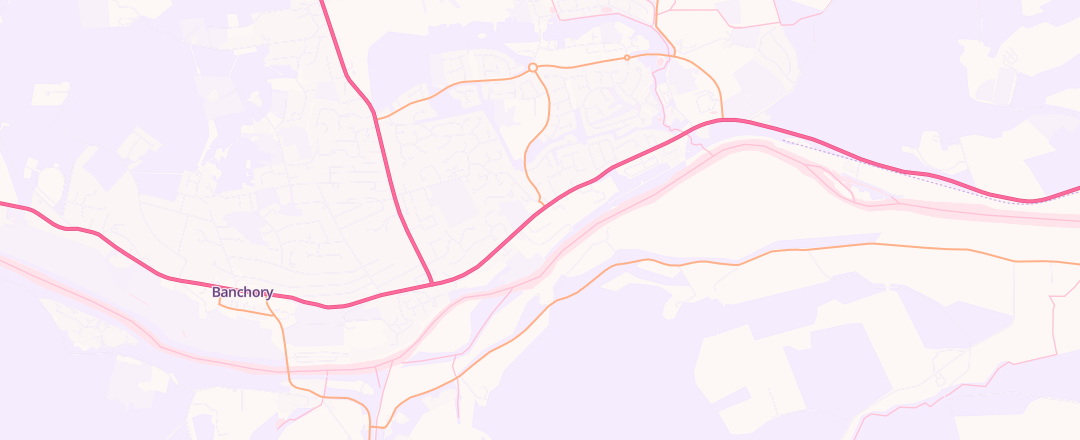 Map showing Dee Garage, Banchory