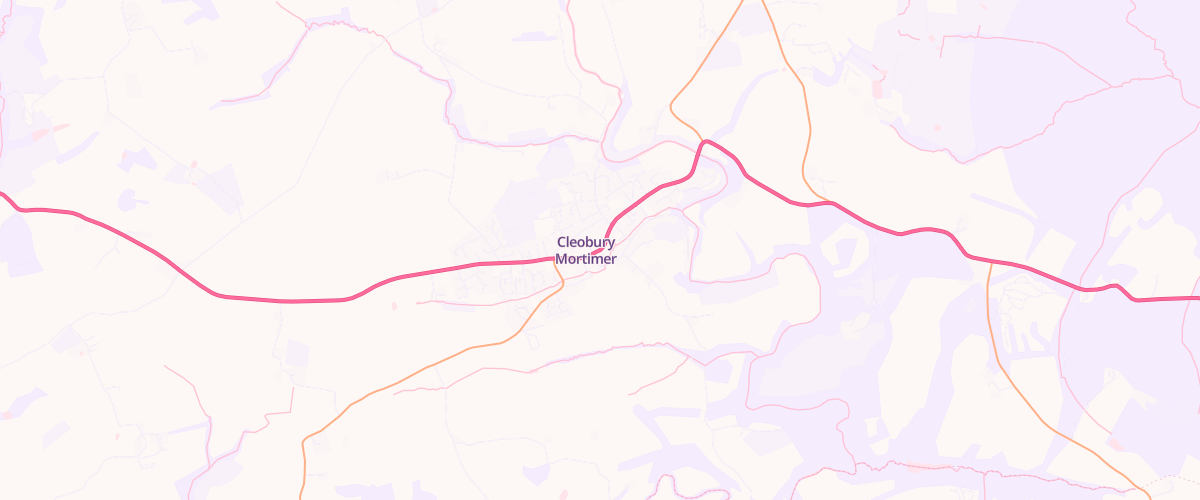 Map showing the location of Our Coop Cleobury Mortimer