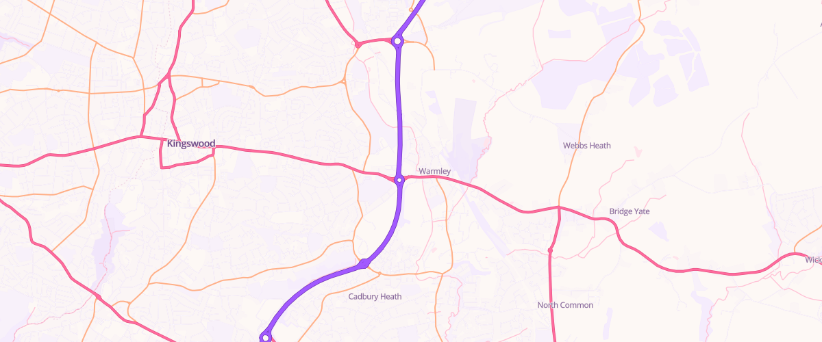 Map showing the location of Warmley Deanery Rd Esso