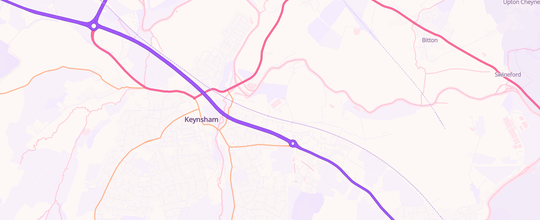 Map showing Unity Road Motorcycles, Bristol