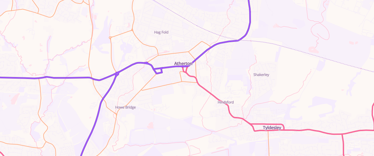 Map showing the location of Atherton Superstore Petrol Filling