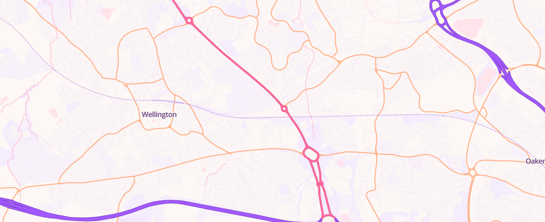 Map showing Formula One Auto Centres, Telford