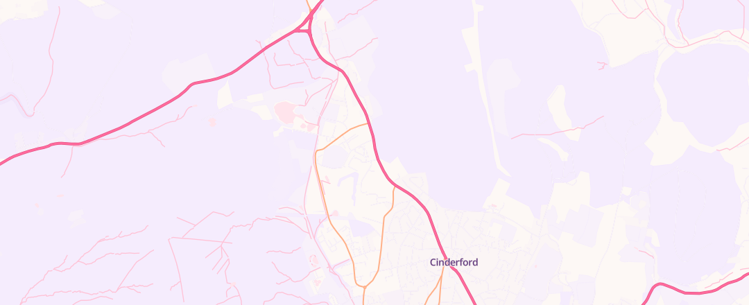 Map showing Cinderford Mot & Service Centre Ltd, Cinderford