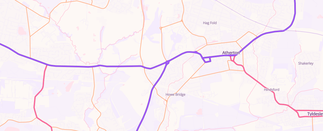Map showing Sure-Fit, Manchester