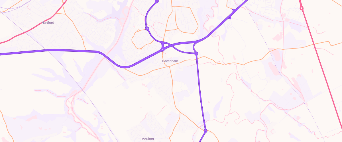 Map showing the location of Gem Davenham