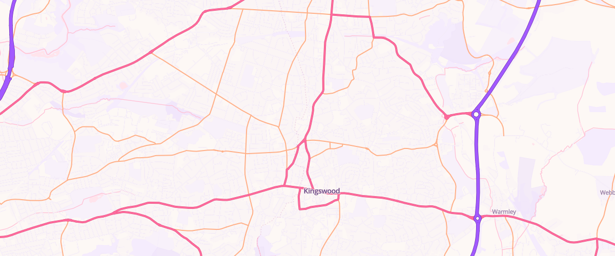 Map showing the location of Bristol Soundwell Esso Express