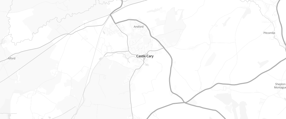 Map showing the location of Phillips Tyres Castle Cary