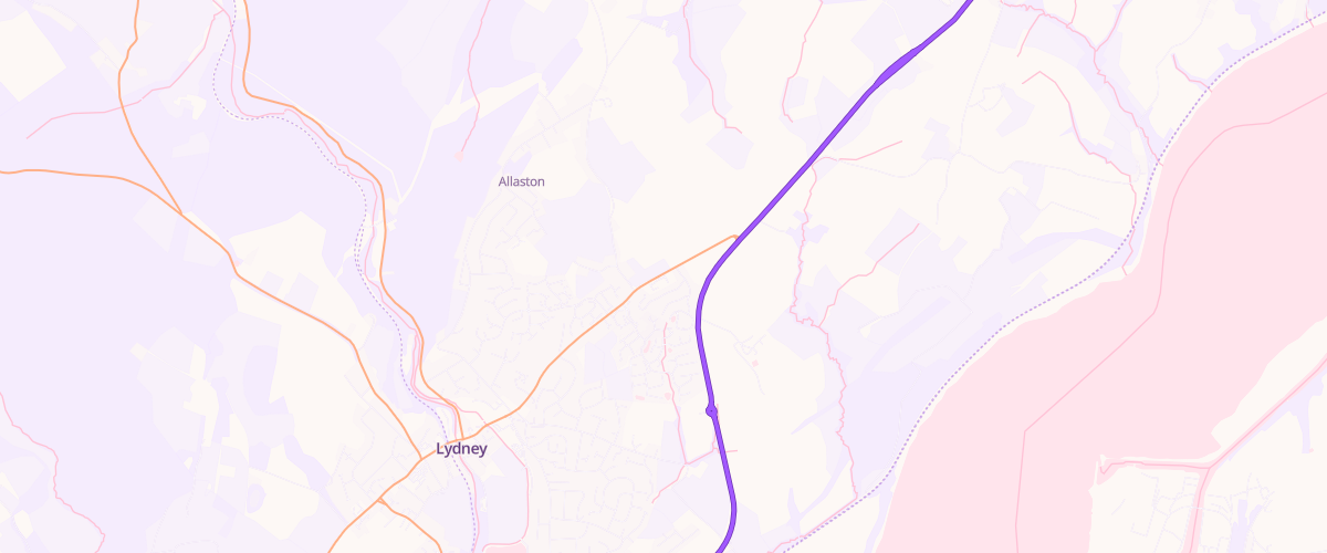 Map showing the location of Tgc Lydney