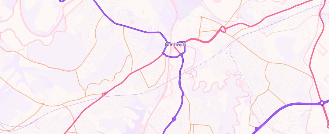 Map showing Northwest Performance, Northwich
