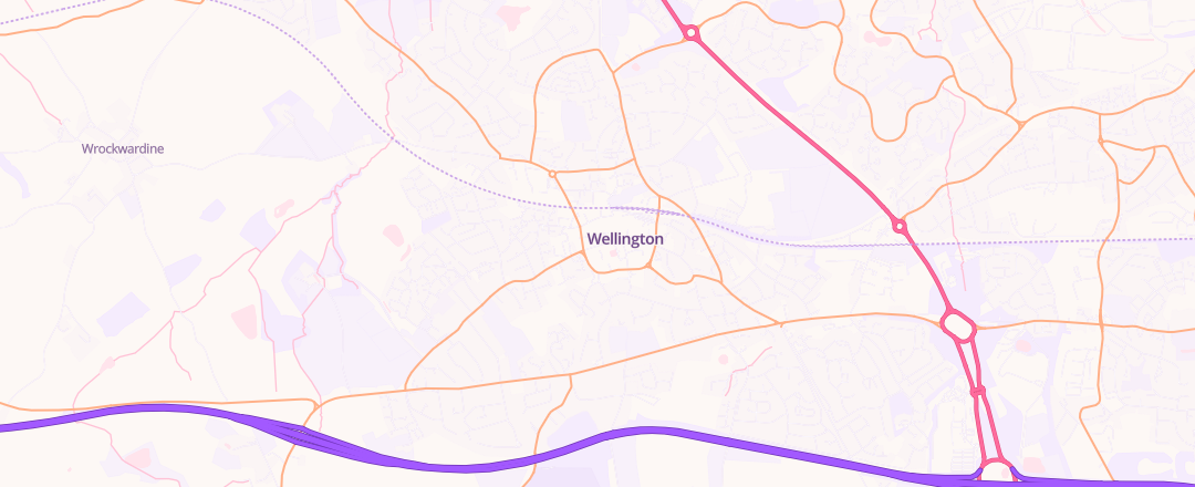 Map showing N/A, Telford