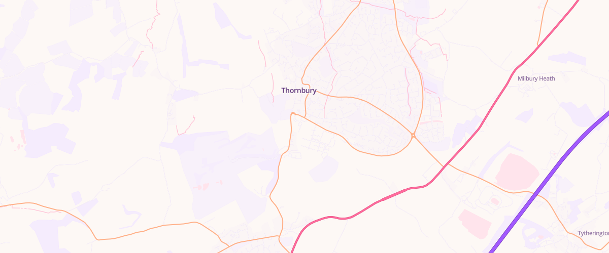 Map showing the location of Thornbury Superstore Petrol Filling